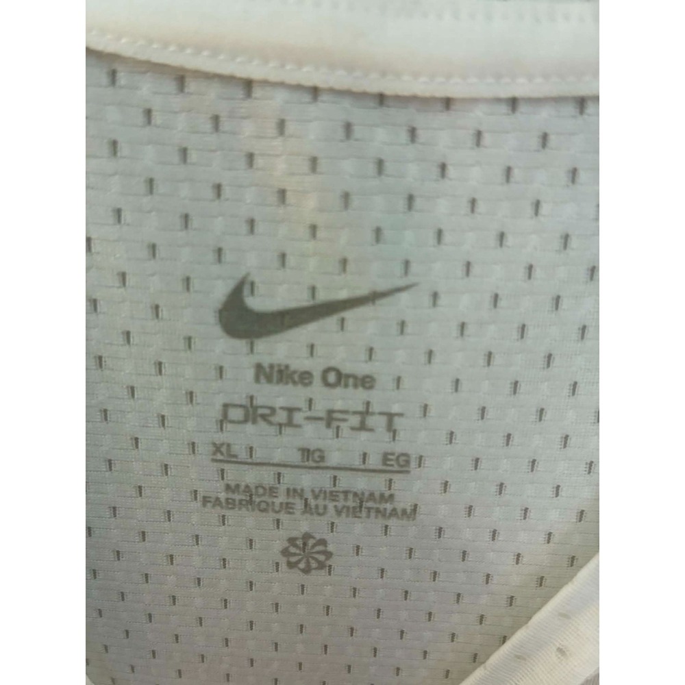 Nike One Dri-FIT Womens XL White Mesh Training Tank Top Sleeveless NWT - Picture 3 of 8